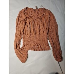 Orange Willow Root Long Sleeve Cropped Sweater Size XS #33